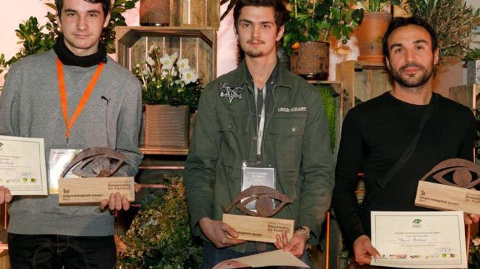 Podium 2019 en aménagements paysagers pour le niveau V. ©Val’Hor